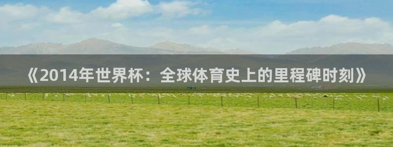 葡萄牙世界杯赛程:《2014年世界杯:全球体育史上的里程碑时刻》